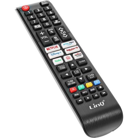 Télécommande Universelle - LINQ - Samsung - Portée 8m - Accès direct Netflix - Noir