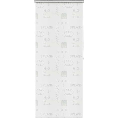 Rideau de douche enroulable 80 x 240 cm avec protection anti-éclaboussures (1/5)