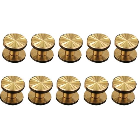 10 Pièces Rivets en Laiton Motif Tournesol à Visser (1/5)