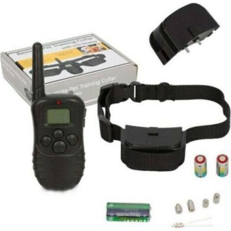 Collier de dressage pour chien - Collier de dressage électrique pour chien avec bip, vibration, choc, étanche, rechargeable, collier de dressage pour chien de 300 mètres, collier de dr (1/4)