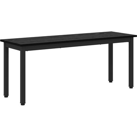 Bench Black Oak 110 x 35 x 45 cm Engineered Wood vidaXL