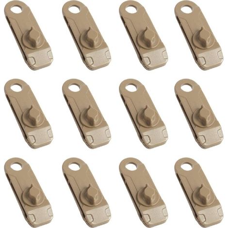 Pinces de Bâche Clips de Tente de Camping en Plastique Petite Pince à Oeillets pour Auvent Toile d'Ombrage de Jardin Activités de Plein Air (1/4)