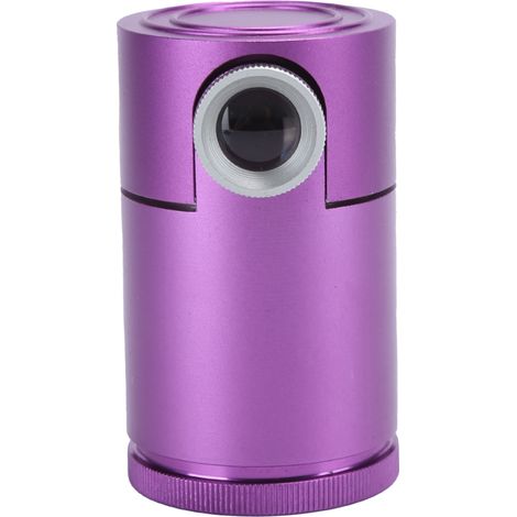 Loupe incrustée de diamants, cylindre métallique, lentille d'observation codée GIA, numéro laser en diamant, violet. (1/5)