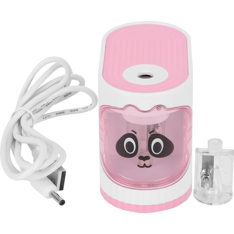Electric Pencil Sharpener Classroom Cartoon Stationery Auto Stop for Kids ArtistsPink (1/5)
