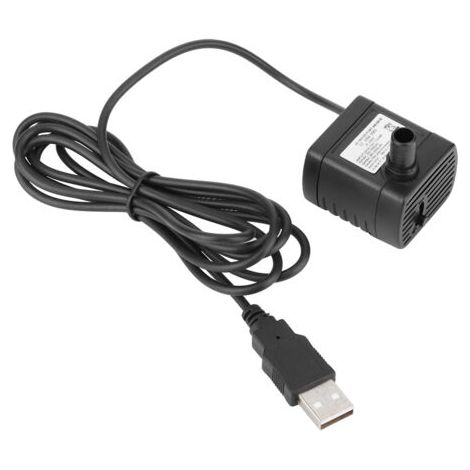 Vtizikl USB 5V 0.5m 150L/H Réglable Miniature Moteur Brushless DC Pompe Eau pour Hydroponique Piscine Submersible