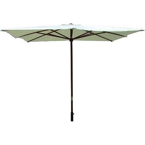 Parasol en bois - ø cm.300 mât ø mm.48 avec 8 baleines, couleur Havane