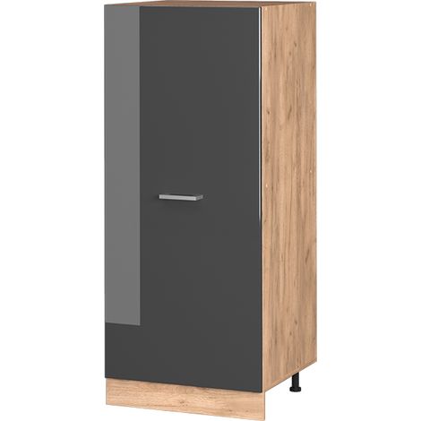 Mobile cucina dispensa R-Line, Antracite lucido, 60 cm, Vicco