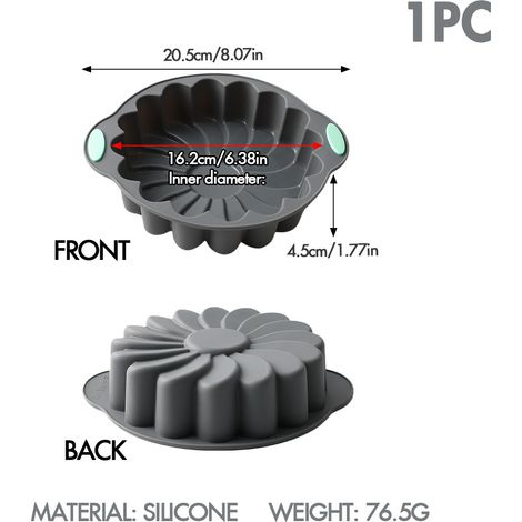 Moldes de silicona para pasteles, molde de silicona para pasteles con forma de corona de flores, utensilios para hornear, molde para pan y pasteles en 3D.