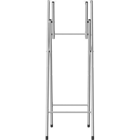 vidaXL Patas de mesa plegables acero galvanizado plata 45x53x108 cm (1/2)