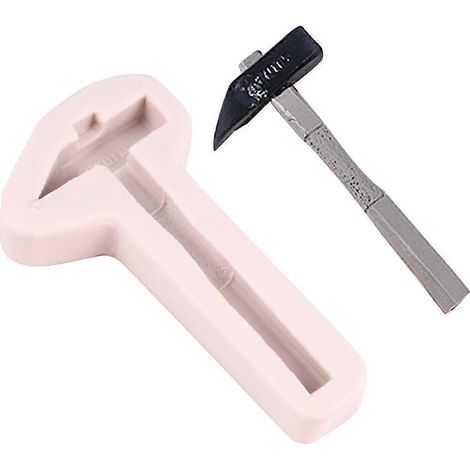 Ensemble de 2 moules en silicone avec marteau et pince pour la confection de gâteaux (1/5)