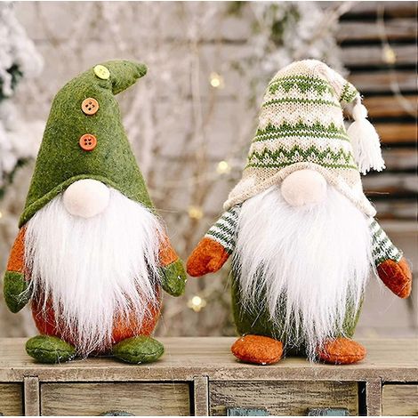 Gnomo navideño sueco, adornos navideños Gonks Santa Adorno Tomte Elfo sin rostro hecho a mano Decoración navideña para el hogar y el interior (1/5)