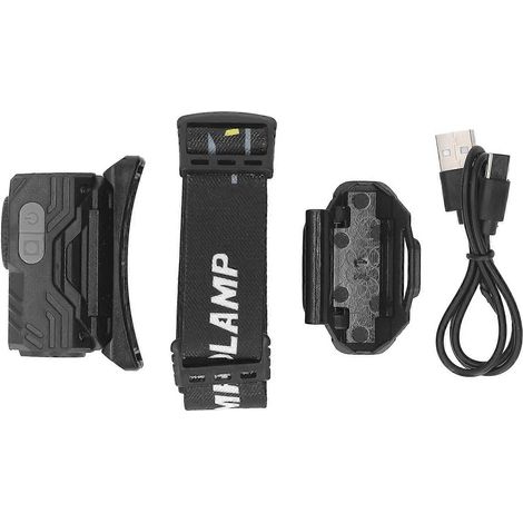 Lampe frontale à détecteur de mouvement, plusieurs modes d'éclairage, LED magnétique haute luminosité, avec bandeau et clip pour casquette (1/4)