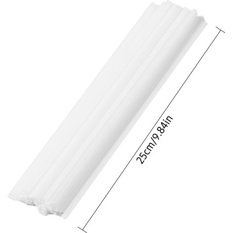 Baguettes de soudage en plastique PP, 50 pièces, en polypropylène basse densité, plates pour déflecteurs de tuyaux de pare-chocs de voiture (25cm/9,84 pouces). (1/5)