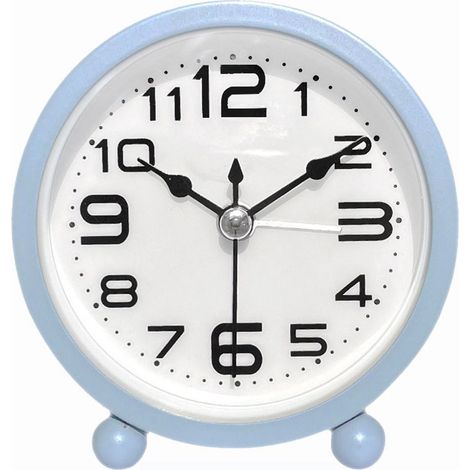 Sveglia - Sveglia analogica - Sveglia digitale - Sveglia per bambini - Sveglia silenziosa da comodino - Sveglia portatile a batteria - Senza ticchettio - Numeri grandi - Adatta per camera da letto, so
