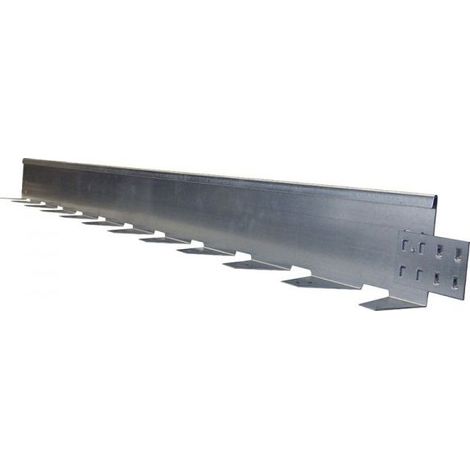 Bordure de jardin en acier galvanisé équerre – Longueur 1900 mm – Système de jonction stable et esthétique – Pieux anti-coupure – Nidaplast (1/3)