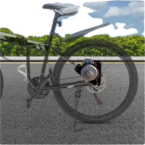 Kit de conversion de vélo électrique, puissance de 350W, 36V, moteur à balais à réduction, s'adapte à un diamètre de moyeu 36mm, diamètre de disque denté 134mm (1/5)