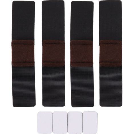 Patins en feutre cintrés pour meubles avec fixation auto-agrippante, base traîneau, protection de sol, patins de chaise à arche, lot de coussinets (1/5)