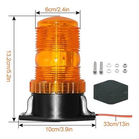 LED Beacon Emergency Strobe Light Warning Warning Lights for Truck Vehicle Forklift (1/4)