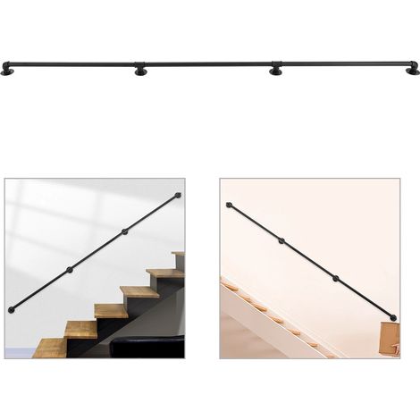 Treppenhandlauf, Set für Wandmontage im Innenbereich, 9-Fuß-Treppenhandlauf (1/5)