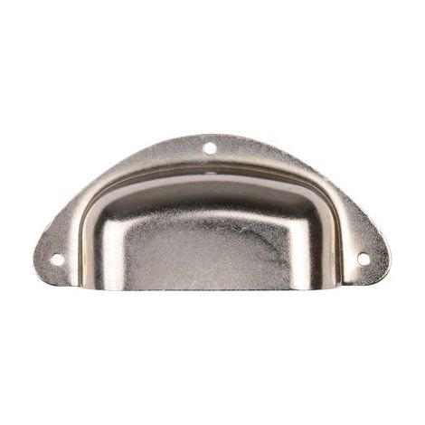Poignée coquille BROS - nickelée - 94 x 29 mm - 7345 (1/6)