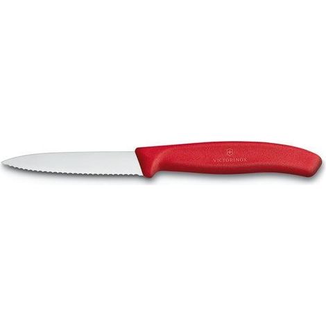 Coltelli da tavola Victorinox Spelucchino Lama Seghettata 8cm  Rosso