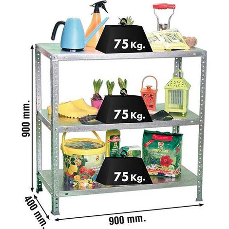 Metallregale KIT ADVANTAGE 3/400 VERZINKT