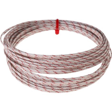 Rs Pro – Câble thermocouple type K 10m – Non blindé – Température max. +350°C – Gaine en fibre de verre pour environnements exigeants
