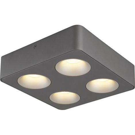 Plafonnier lampe de salon lampe de cuisine en aluminium lampe LED L 22,4 cm (1/5)