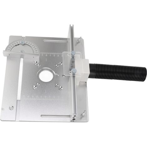 Plaque d'insertion en aluminium pour table de défonceuse, table pour établis de menuiserie, outils à bois, fraiseuse réglable, machine à affleurer (1/5)