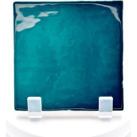 Aelle - Carrelage mur effet zellige bleu turquoise 10x10 cm MANACOR GLACIER - Vendu par boîte de 0,60 m² (1/3)
