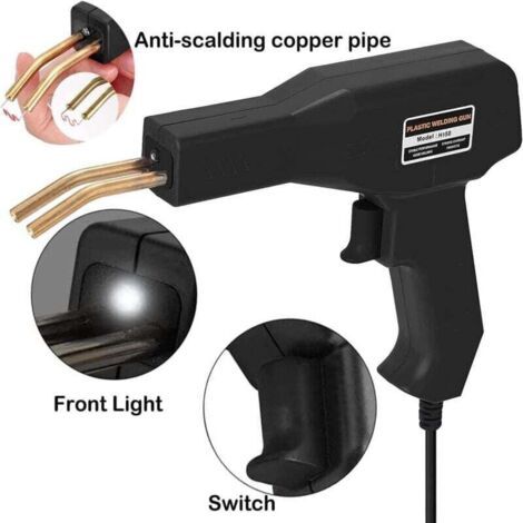 NALOOKAMIC 150W Soudage plastique Machine, Réparation de Pistolet de Soudeur avec 800PCS agrafeuse Chaud,Kit de Réparation Pare-chocs de Voiture,Soudure en plastique Outil de Réparation de Fissure de 