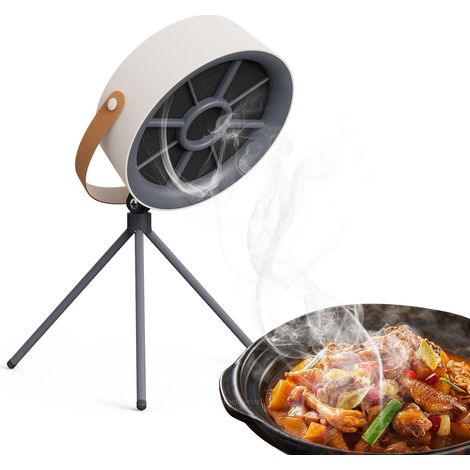 Campana extractora portátil de sobremesa, ventilador de extracción de 3 etapas, campana portátil ajustable, ideal para autocaravanas, cocinas de fondue y barbacoa, funcionamiento silencioso (modelo re