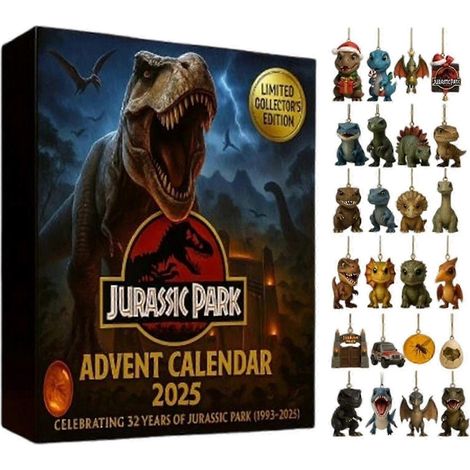 Calendrier de l'Avent Jurassic Park 2025 (24 jours) - Acrylique (1/3)
