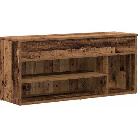 Meuble à chaussures，Banc à chaussures vieux bois 102x30,5x45 cm bois d'ingénierie CFW9761256 (1/5)
