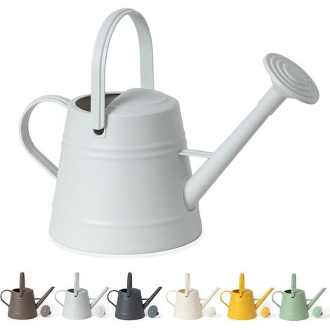 Arrosoir de 1 gallon, adapté à l’arrosage des plantes d’intérieur et d’extérieur, avec poignée ergonomique et mobile (Gris)