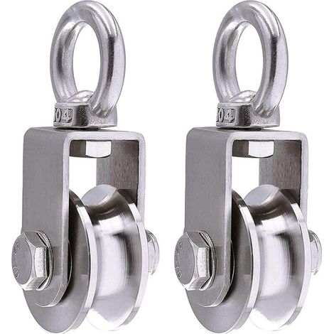 Set mit 2 Türgriffen aus Edelstahl, Duschtürgriff 6 x 3 cm
