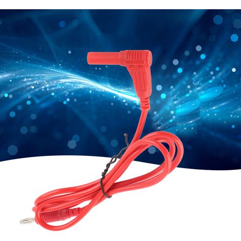 J.70012 Messleitung mit 4-mm-Bananenstecker, Messleitung mit 4-mm-Schutzbananenstecker, rot (1/5)