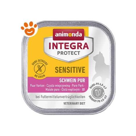 Animonda Cat Integra Sensitive Maiale Puro Gluten Free  - Animonda Cat Integra Sensitive Maiale Puro Gluten Free - Lattina Da 100 Gr