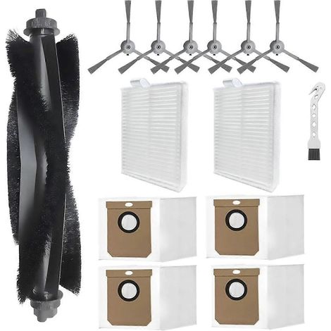 Pièces détachées pour aspirateurs Clean L60, L60, L50 : filtre HEPA, chiffon de nettoyage, brosses latérales et principale, accessoires (1/5)