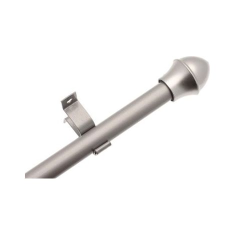 1 Tringle de vitrage extensibles Bistrot - Métal - 80x110 - Chrome - Diamètre 12
