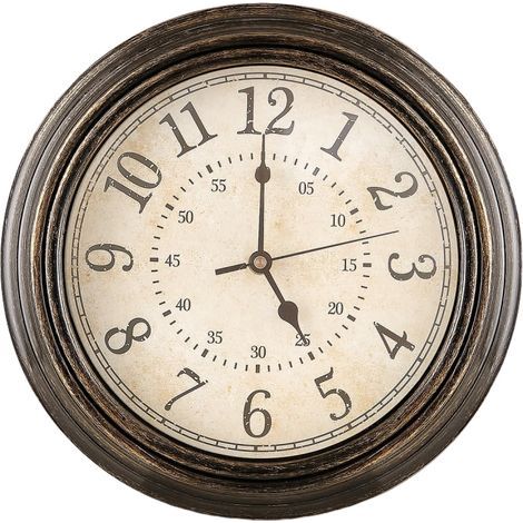 Horloge Murale Vintage, Gardez l'heure précise Pendules Murales, Horloge Murale Silencieuse pour Chambre, Faciles à Lire Horloge Murale à Piles, 30CM Pendule Murale pour Cuisine/Bureau/Café Decor (1/5)