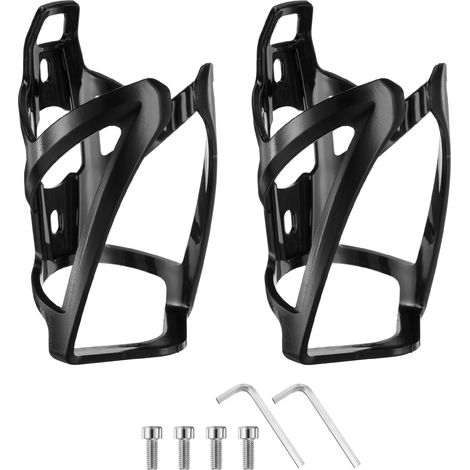 Stück - Fahrradflaschenhalter - Universeller Flaschenhalter - Becherhalter für Rennrad, Mountainbike, Kinderwagen und Buggy - Schwarz (1/3)