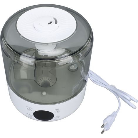 Humidificateur silencieux haute capacité 3 L, double réglage de la pulvérisation, idéal pour le bureau et la chambre, prise européenne (110-220 V), blanc (1/5)