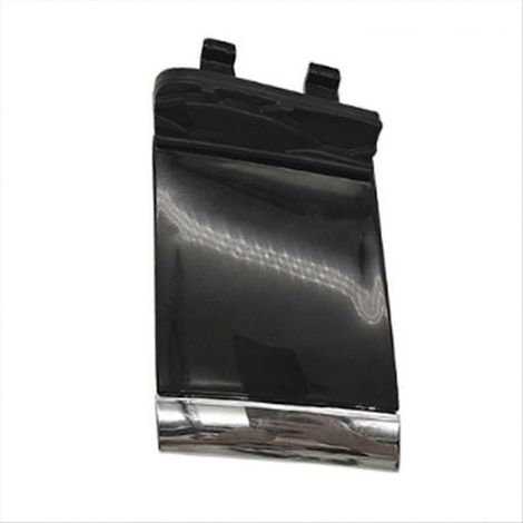 Tapa de gancho de remolque del parachoques delantero del coche pintada en negro (1/5)