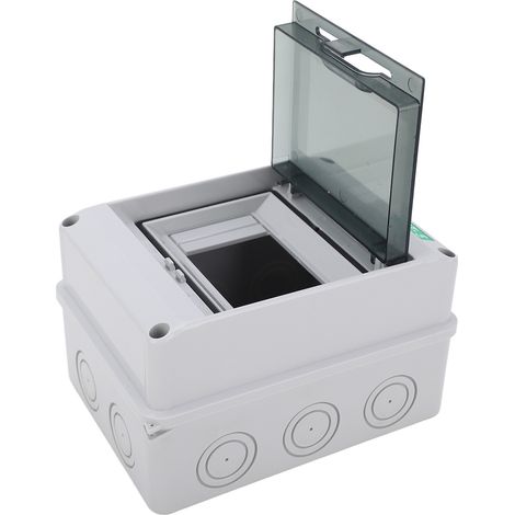 Wasserdichter 5-Modul-Sicherungskasten IP65 mit transparenter Abdeckung, elektrischer Verteilerkasten für den Innen- und Außenbereich, robuster Schutz. (1/5)