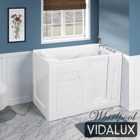 Vidalux Ashford 1350 Whirlpool & Airspa Easy Access Walk-In Bath - Right Hand