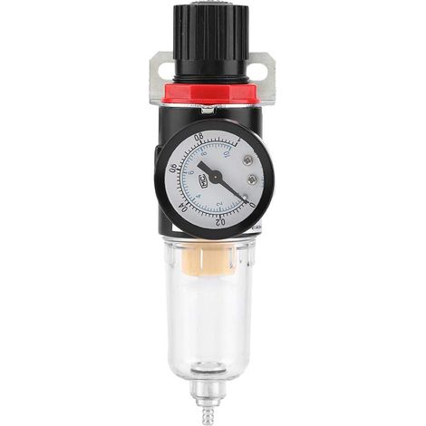 Compresseur d'air Commutateur de Vanne de Pression Régulateur de pression d'air comprimé 1/4 "Filtre de compresseur d'air Régulateur de pression d'eau Siphon séparateur Outil de nettoyage (1/5)