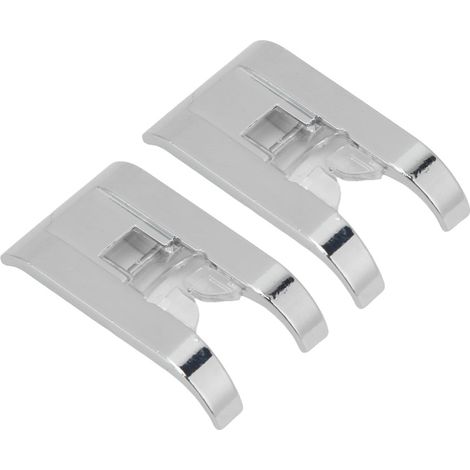 Lot de 2 pieds-de-biche multifonctions en acier inoxydable résistant à l'usure pour machine à coudre