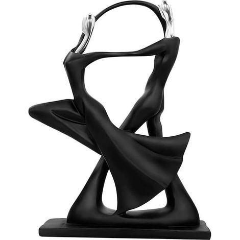 Statuette en résine représentant un couple de danseurs - Figurine de couple amoureux - Cadeau pour femme (1/5)