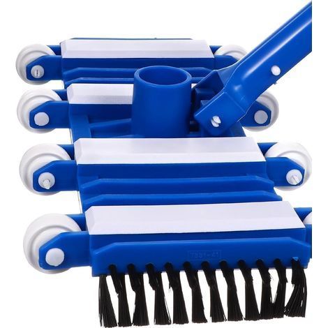 1 Tête D'aspirateur De Piscine, Plastique PP, 38x19x3cm, Avec Roues Et Brosses, Pour Piscines Creusées (1/5)